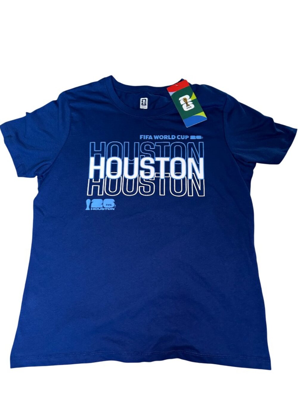 Official FIFA World Cup 2026 T Shirt Houston Women Size Large
